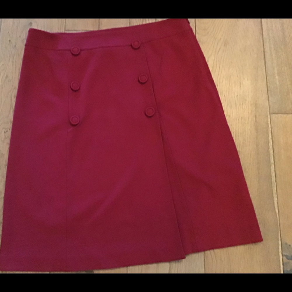 Talbots Ponte faux wrap skirt